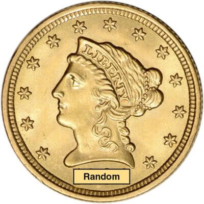 US Gold $2.50 Liberty Head Quarter Eagle - BU - Random Date
