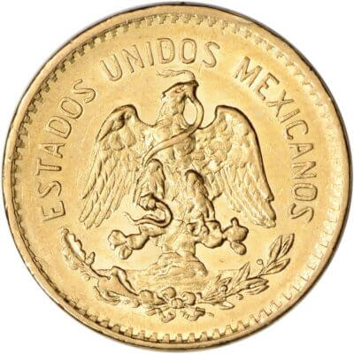 Mexico Gold 5 Pesos - XF/AU - Random Date - 0.1205 oz.