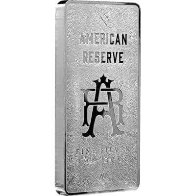 10 oz Silver Bar - Asahi American Reserve Columbia Goddess .999 Fine