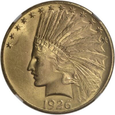 US Gold $10 Indian Head Eagle - NGC MS63 - Random Date