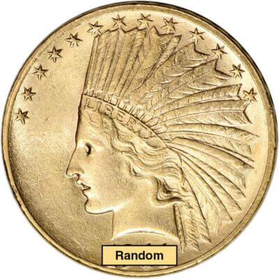 US Gold $10 Indian Head Eagle - BU - Random Date
