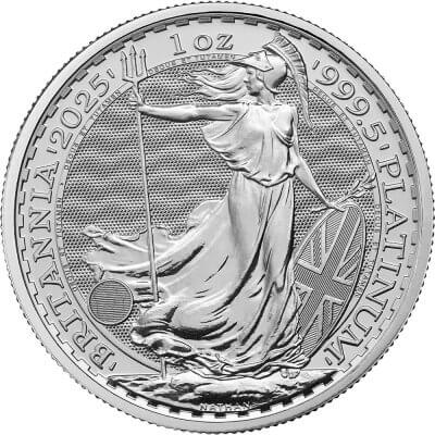 2025 Great Britain Platinum Britannia £100 - 1 oz - BU