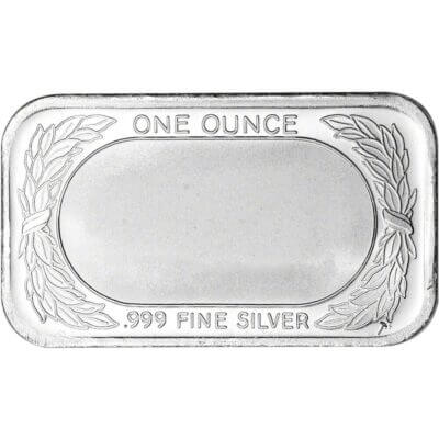 FIVE 1 oz. SilverTowne Silver Bar - American Flag Design - 999 Fine
