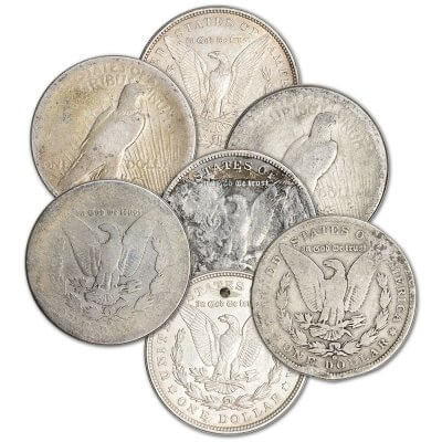 Morgan OR Peace Silver Dollar (1 Coin) - Worse Than Cull - Random Date