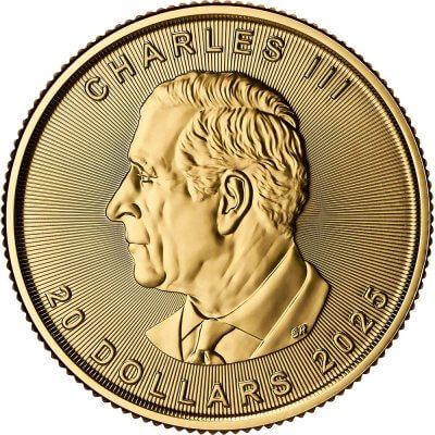 2025 Canada Gold Maple Leaf 1/2 oz $20 - BU