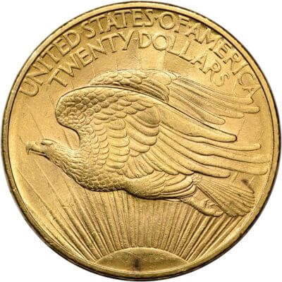 US Gold $20 Saint-Gaudens Double Eagle PCGS MS63 1908 No Motto Random Label