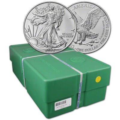 2023 American Silver Eagle 1 oz $1 - BU - Sealed 500 Coin Monster Box