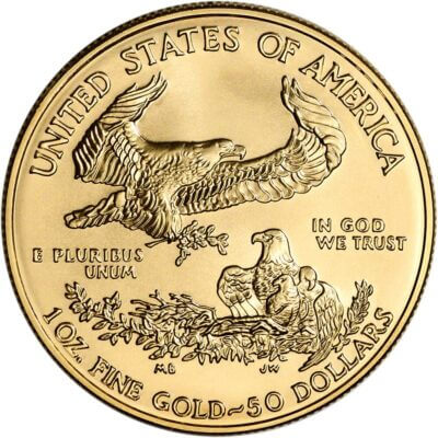 2006 W American Gold Eagle 1 oz $50 Uncirculated Coin - Burnished in OGP