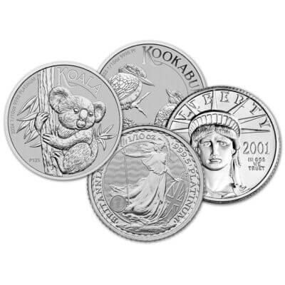 1/10 oz Platinum Coin .9995 Fine - Random Brand - Secondary Market