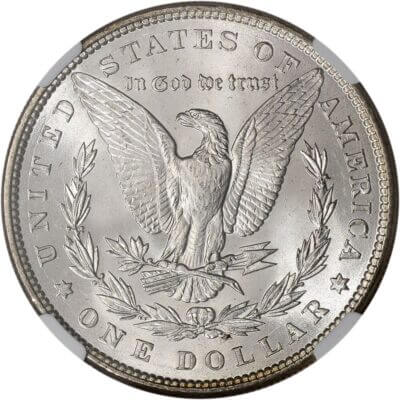 1887 US Morgan Silver Dollar $1 - NGC MS63