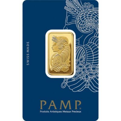 20 gram Gold Bar - PAMP Suisse - Fortuna - 999.9 Fine in Sealed Assay