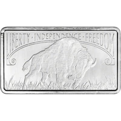 10 oz Silver Bar - Liberty Trade Silver Buffalo - .999 Fine