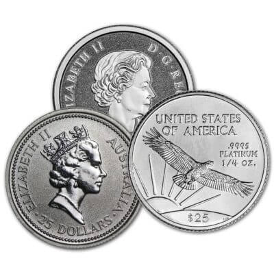 1/4 oz Platinum Coin .9995 Fine - Random Brand - Secondary Market
