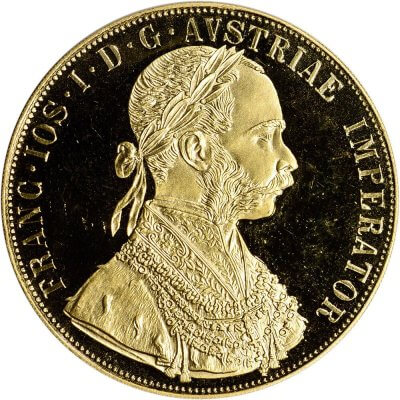 1915 Austria Gold 4 Ducat .4438 oz - BU - Restrike