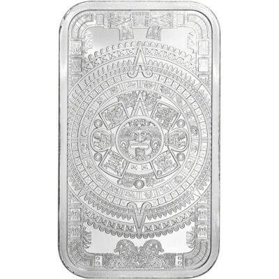 1 oz. Golden State Mint Silver Bar Aztec Calendar .999 Fine