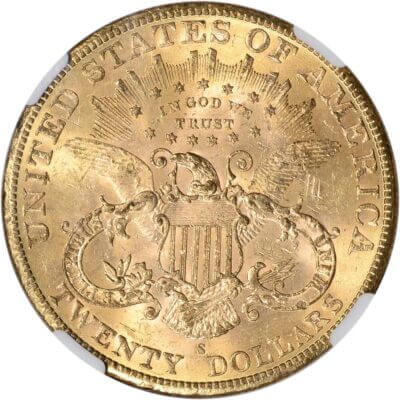 US Gold $20 Liberty Head Double Eagle - NGC MS61 - Random Date