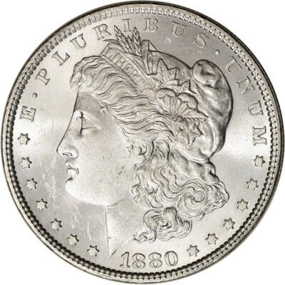 1880 US Morgan Silver Dollar $1 - BU