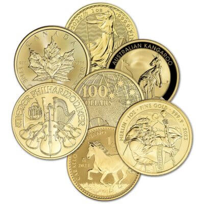 1 oz Gold Coin .9999 Fine - Random Brand - Secondary Market