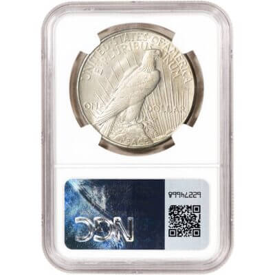 1922 S US Peace Silver Dollar $1 - NGC Brilliant Uncirculated