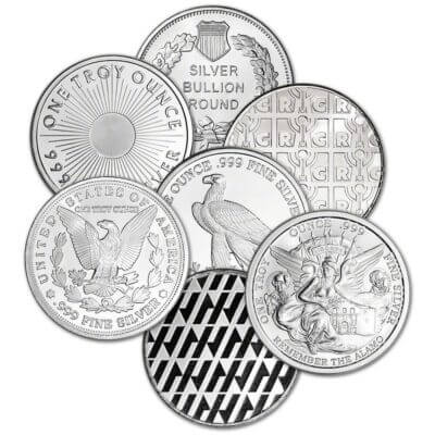 1 oz. Silver Round - Random Brand - Secondary Market - .999 Fine