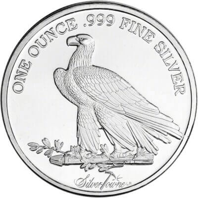 100 1 oz SilverTowne Silver Round $10 Indian Design 999 Fine  5 Tubes of 20