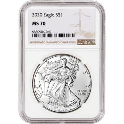 2020 American Silver Eagle - NGC MS70