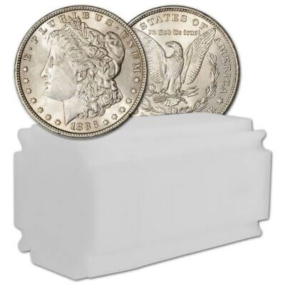 1886 US Morgan Silver Dollar $1 - BU - Roll of 20