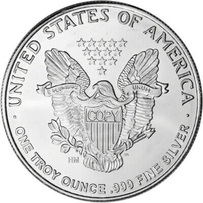 TEN (10) 1 oz. Highland Mint Silver Round Walking Liberty Design .999 Fine