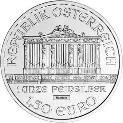 Austria Silver Philharmonic 1 oz 1.5 Euro - Random Date - BU Tube of 20 Coins