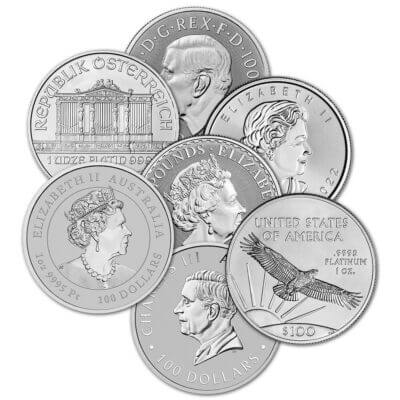 1 oz Platinum Coin .9995 Fine - Random Brand - Secondary Market