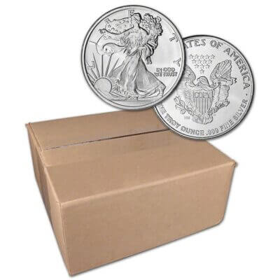 1 oz. Highland Mint Silver Round Walking Liberty .999 Sealed Box of 500