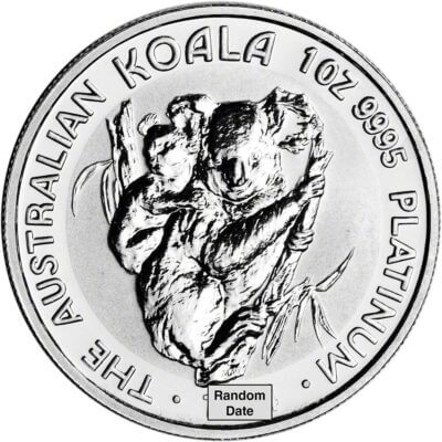 Australia Platinum Koala (1 oz) $100 - BU - Random Date