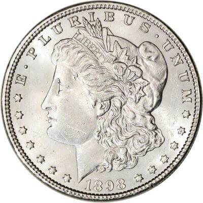 1898 US Morgan Silver Dollar $1 - BU