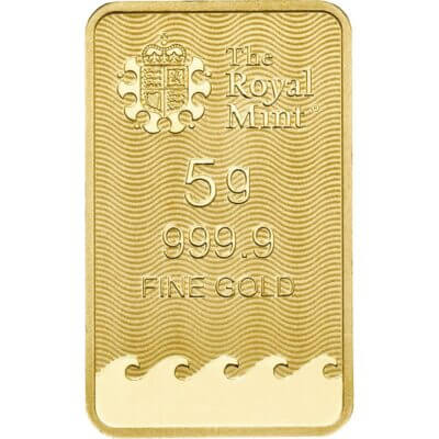 5 gram Gold Bar - Royal Mint Britannia - 999.9 Fine in Assay