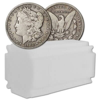 US Morgan Silver Dollar - Roll of 20 coins - VG - Pre 1921 Random Date