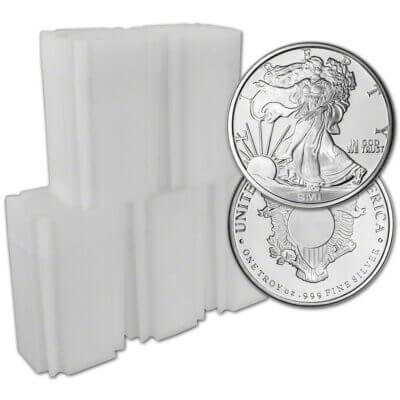 100-pc. 1 oz. Silver Round - Sunshine Liberty - .999 (Lot, Rolls, 5 Tubes of 20)