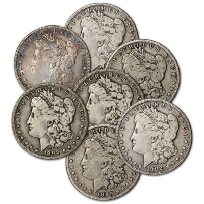 US Morgan Silver Dollar - Roll of 20 coins - VG - Pre 1921 Random Date
