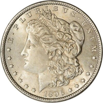 1896 US Morgan Silver Dollar $1 - BU