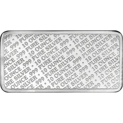 10 oz. Highland Mint Silver Bar - Buffalo Design .999 Fine