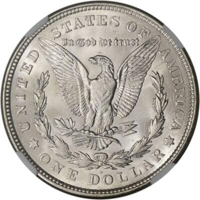 1921-D US Morgan Silver Dollar $1 - NGC Brilliant Uncirculated