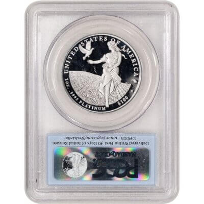 2011 W American Platinum Eagle Proof 1 oz $100 - PCGS PR70 DCAM First Strike