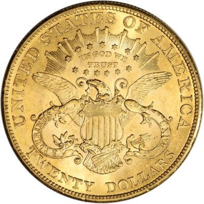 US Gold $20 Liberty Head Double Eagle - NGC MS62 - Random Date and Label