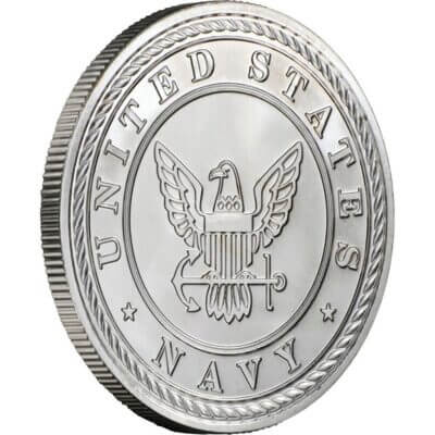 1 oz SilverTowne Silver Round - United States Navy - 999 Fine
