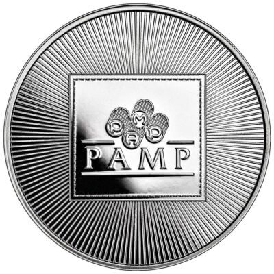 TWENTY (20) 1 oz PAMP Silver Round - Logo Design .999 Fine Roll Tube of 20