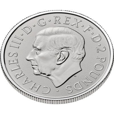 2025 Great Britain Silver Britannia £2 1 oz BU Sealed 500 Coin Box