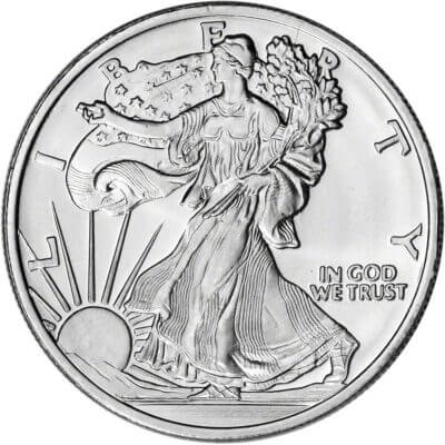 1 oz. Highland Mint Silver Round - Walking Liberty Design .999 Fine