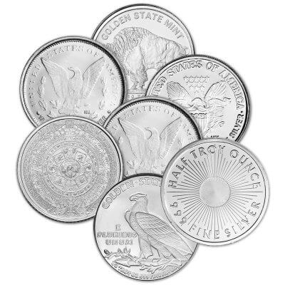 1/2 oz Silver Round - Random Brand Secondary Market .999 Fine