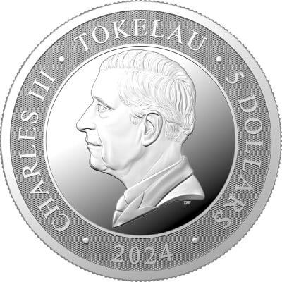 2024 Tokelau Silver Crocodile Untamed Landscape 1 oz $5 - BU