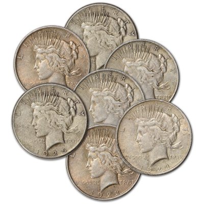 US Peace Silver Dollar - VG+ - Random Date