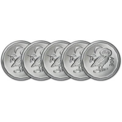 2024 St Helena Silver Athena Owl 1 oz £1 - BU - Five 5 Coins